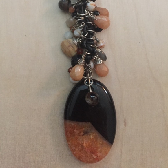 Handmade Agate & gemstone necklace by Katherine Morris Designs - Picture 4 of 4
